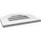 Ekena Millwork Octagonal Top Surface Mount PVC Gable Vent: Functional, w/ 3-1/2"W x 1"P Standard Frame, 18"W x 14"H GVPOT18X1401SF - alternate 3